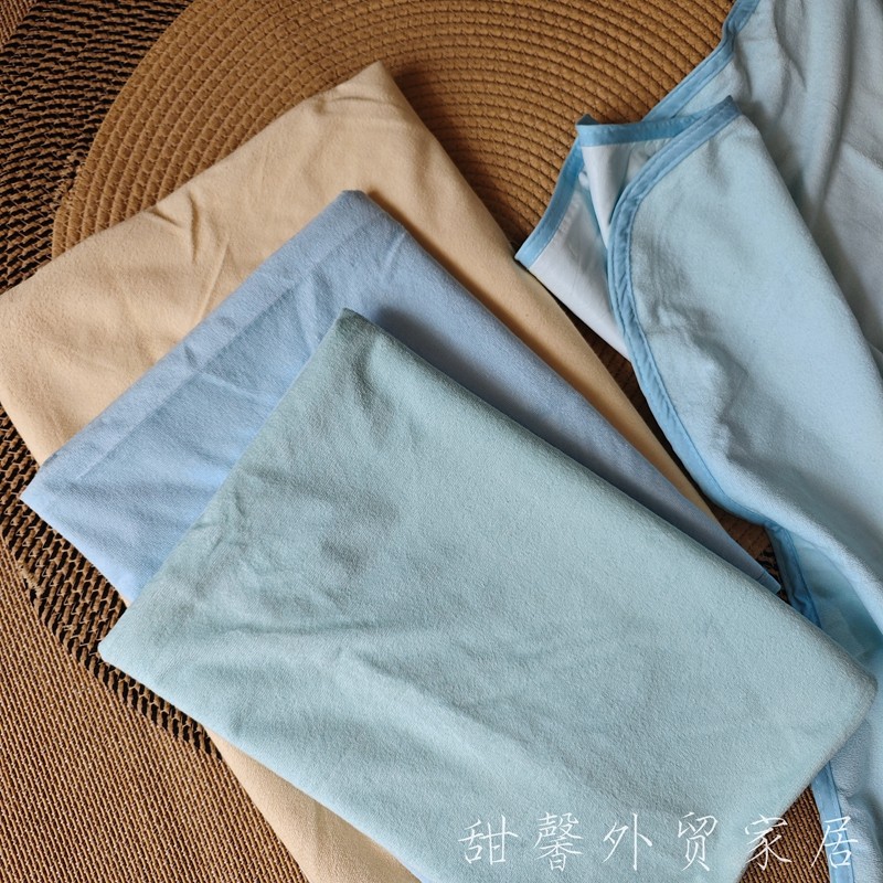 瑕疵处理防水床单~纯色毛圈单人尺寸 软糯可水洗儿童宝宝隔尿垫巾