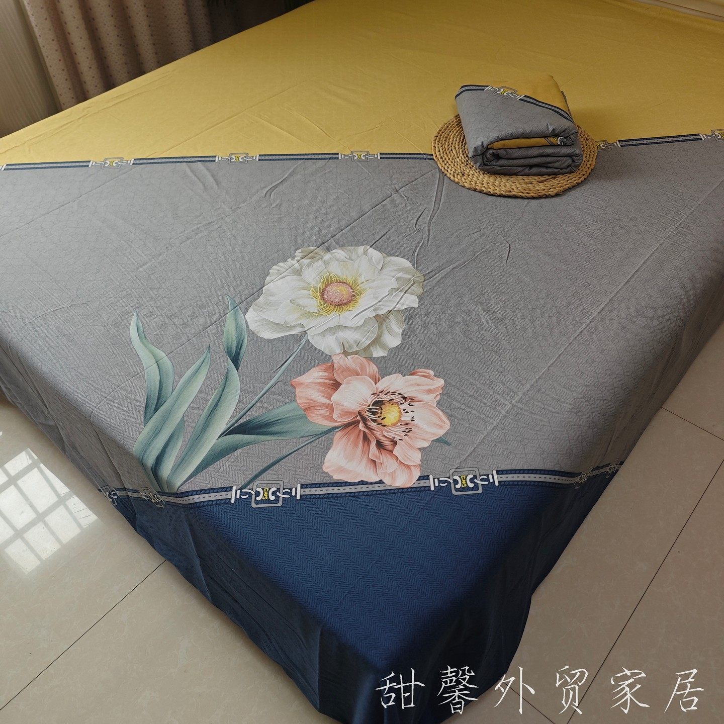 3.5斤磨毛被套~百百棉200x230双人时尚加厚被罩 软糯糯纯棉柜子货