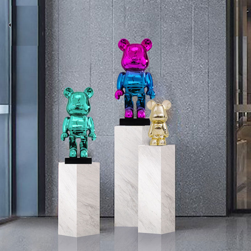 kaws暴力熊展厅轻奢风卡通大摆件