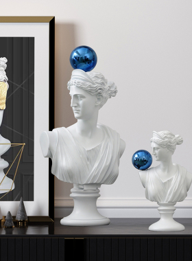 家居客厅艺术风装饰画样板间摆件