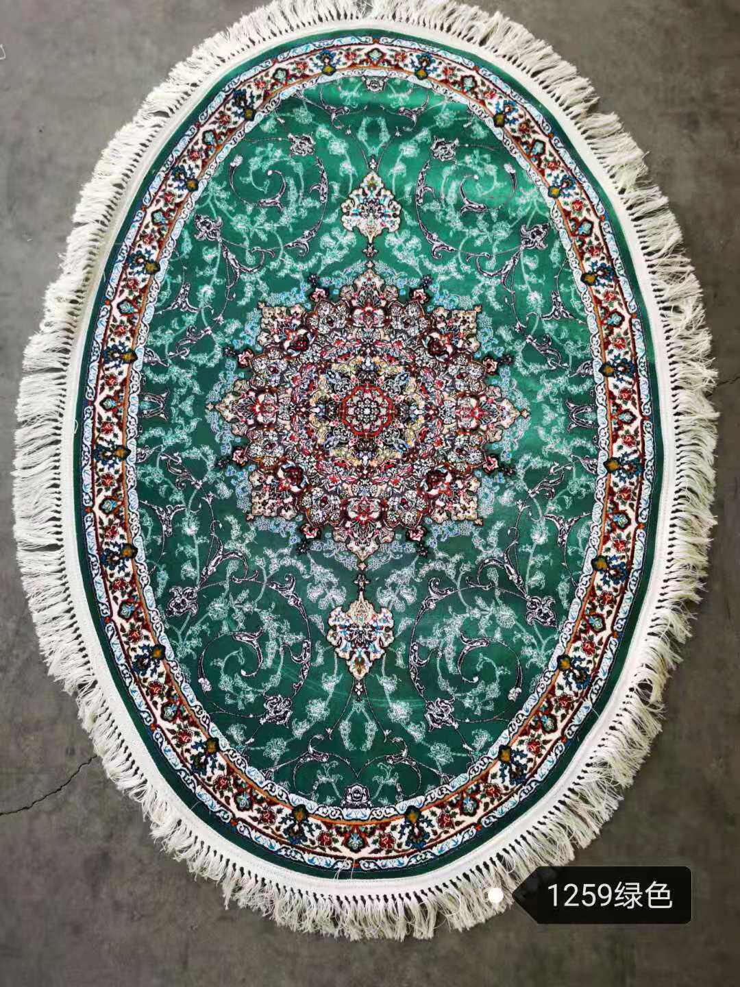 波斯地毯欧美式奢华古典客厅茶几餐厅卧室床边民族特色椭圆形地毯