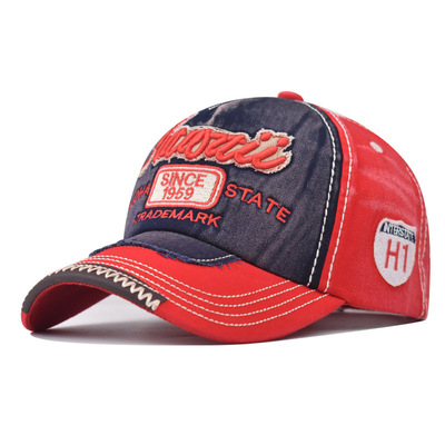 男女四季款牛仔帽简约遮阳鸭舌帽