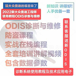 大众奥迪工程师使用教程改装诊断故障维修培训刷隐藏编程防盗资料