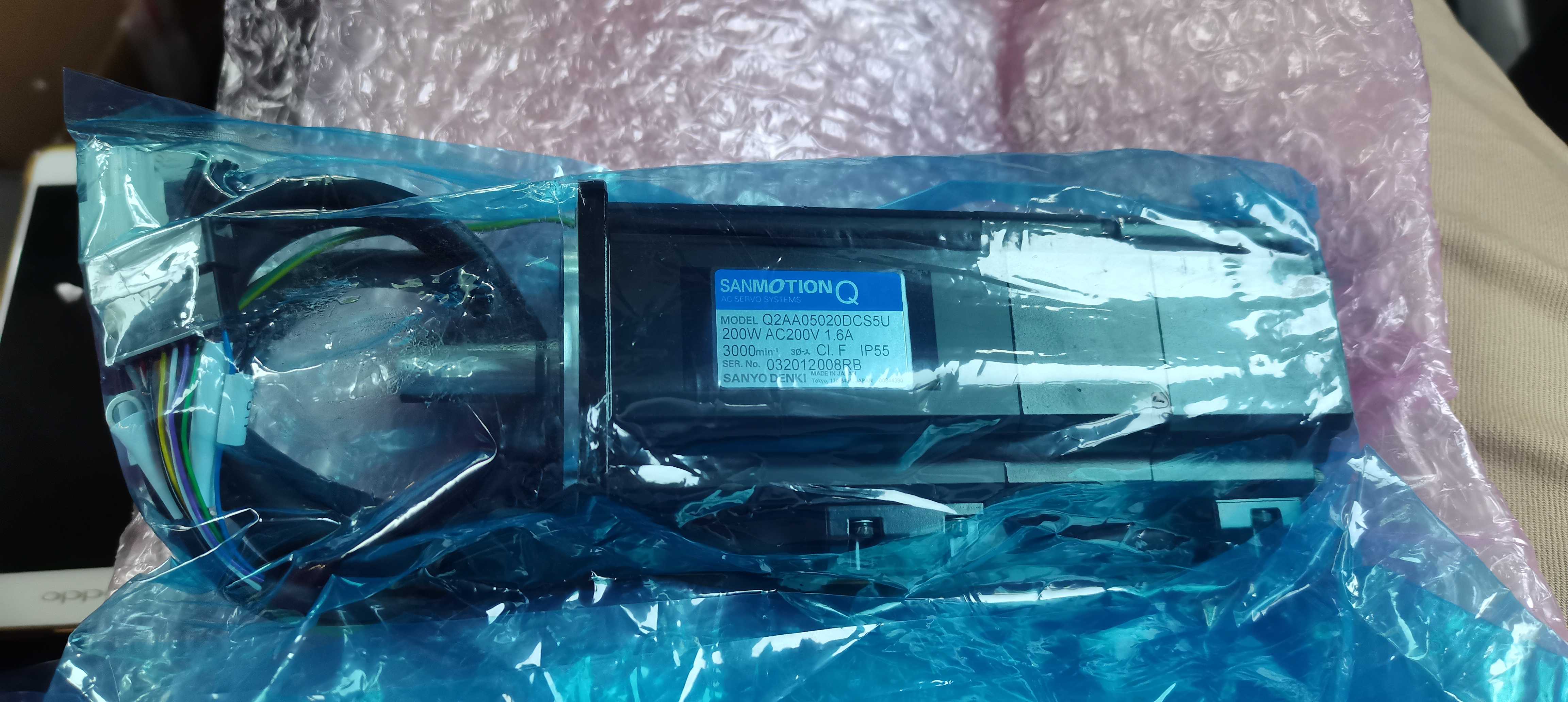 全新雅马哈贴片机PU轴马达Q2AA05020DCS5U 200W 带刹车