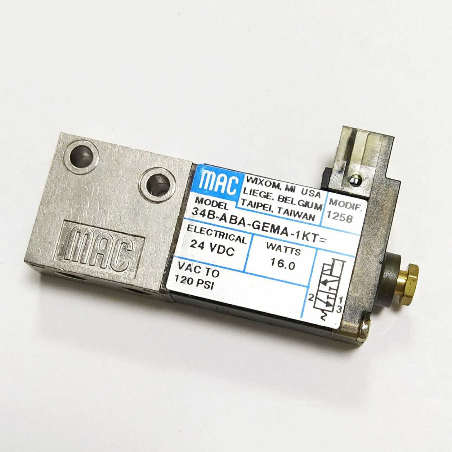 MAC拆机电磁阀34B-44C-34C-ABA-AAB-GDNB-GEMA-GDFA-GFLA-1BE-1KT