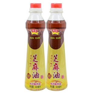 明古芝麻香油400ml*2丹江口特产火锅油碟蘸料凉拌调味油