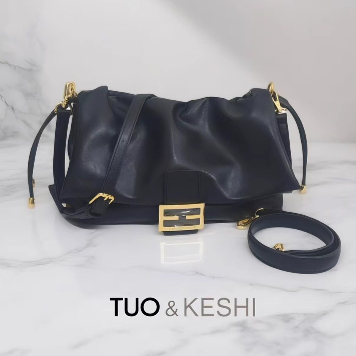 TUO&KESHI202500352黑色  轻奢时尚百搭休闲新款女包