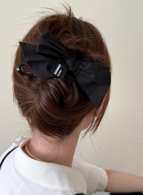 蝴蝶结鸭嘴夹发夹女2026新款后脑勺丸子头盘发一字夹发卡头饰
