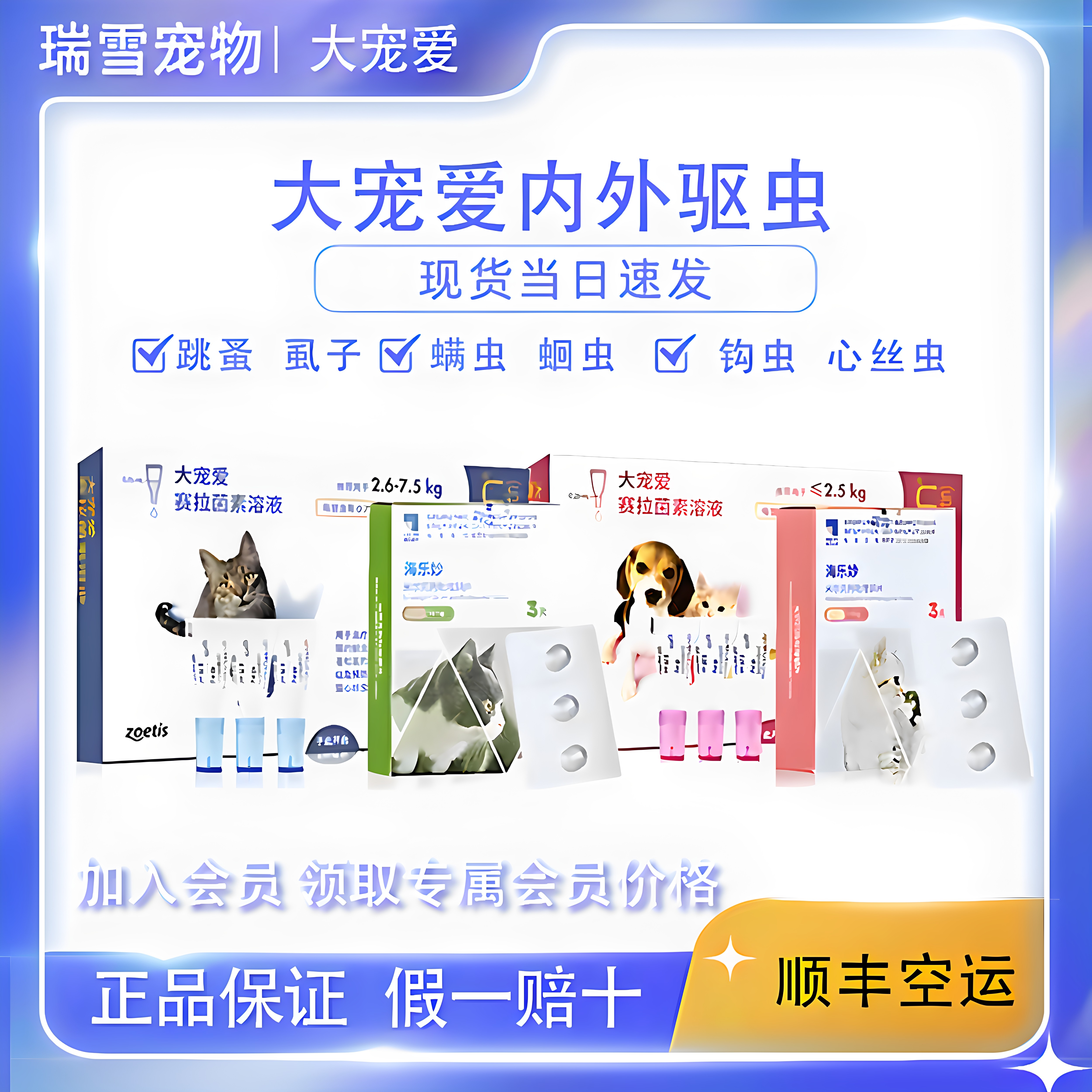 大宠爱猫咪美国假一赔十正品保证图片