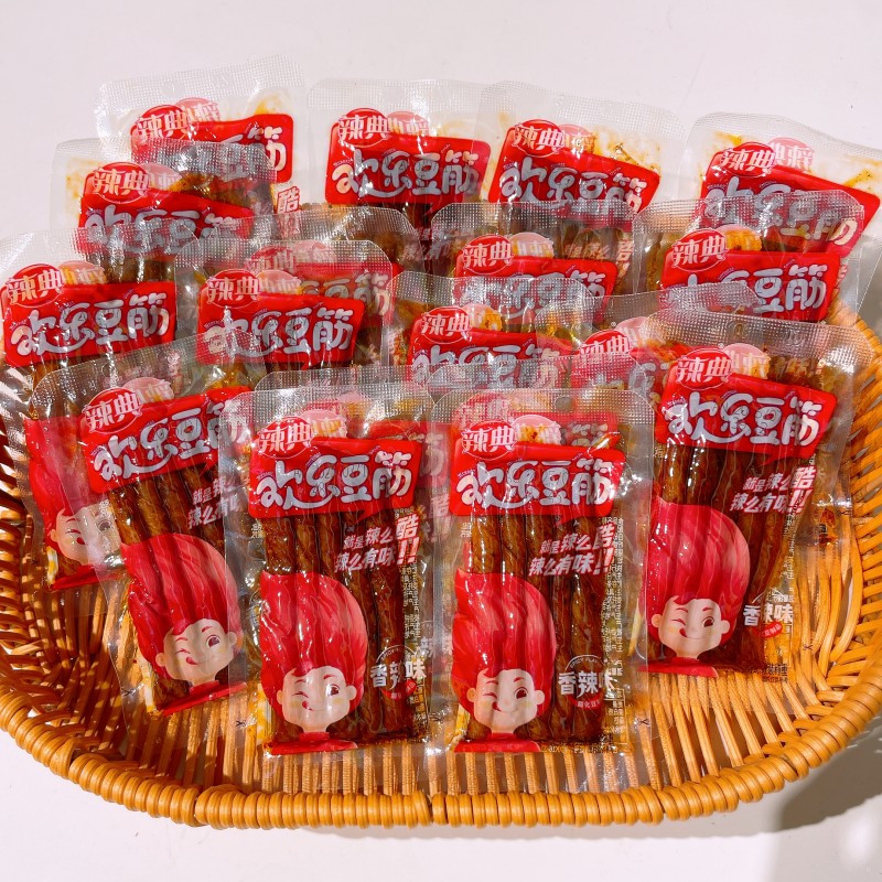 辣典欢乐豆筋香辣味散称零食麻辣儿时8090怀旧小包装休闲解馋食品
