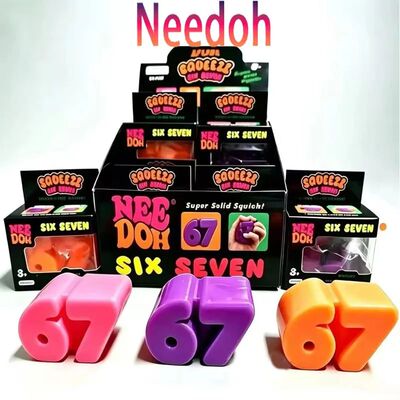 New NeeDoh 67 Sets of TPR Decompression Toys, Fidget Toys Sq