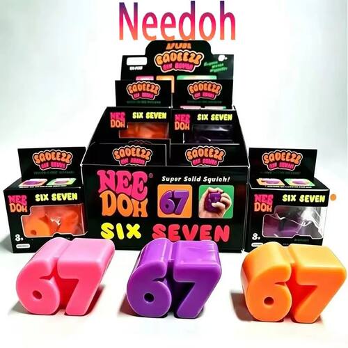 New NeeDoh 67 Sets of TPR Decompression Toys, Fidget Toys Sq