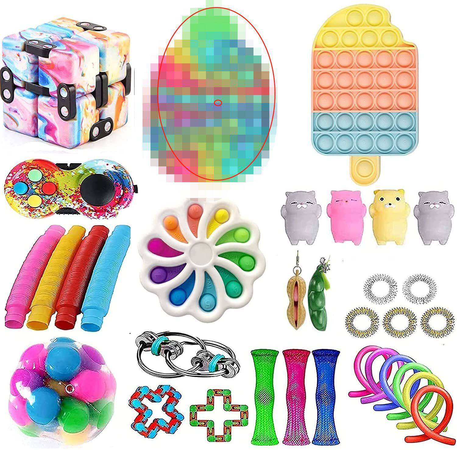 top fidget toys pack anti stress toy set marble relief gift