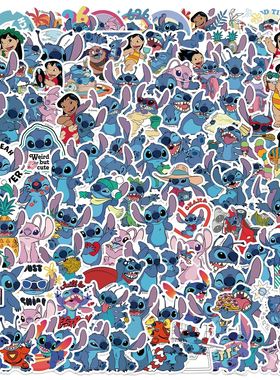 50/100/150PCS  Stitch Cartoon Anime Stickers Waterproof Graf