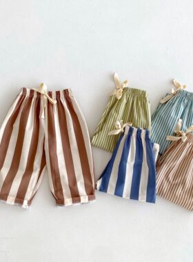 1 2 3 4 5year Old Kids Clothes Striped Harem Pants Fashion C