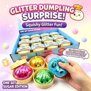 Ultra Rare Hidden Gold Glitter Dumpling Squishy Surprise Box