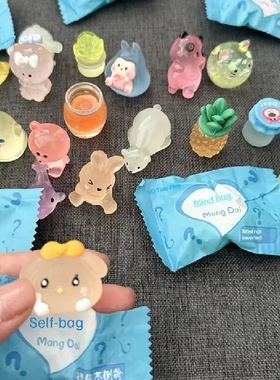 5/20/40pcs Luminous Animal Blind Bag Mini Blind Box Toys Cut