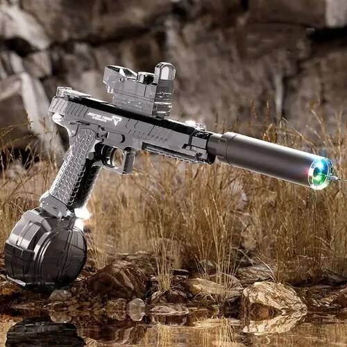Automatic Desert Eagle Water Gun Toys Electric Shooting Flas