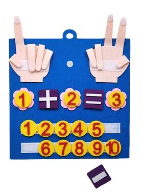Kid Montessori Toys Felt Finger Numbers Math Toy Children Co