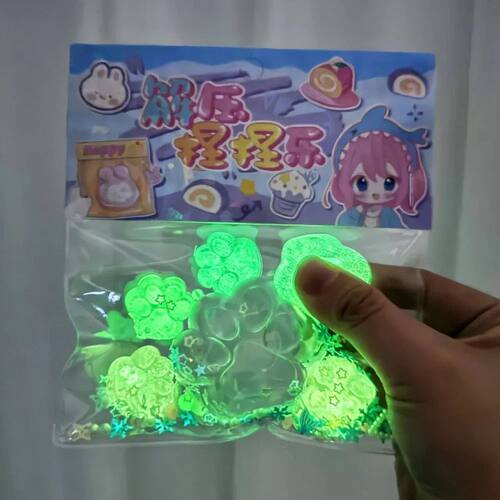 Luminous Cat Paw Squishy Fidget Toy Stress Relief Relax Toys