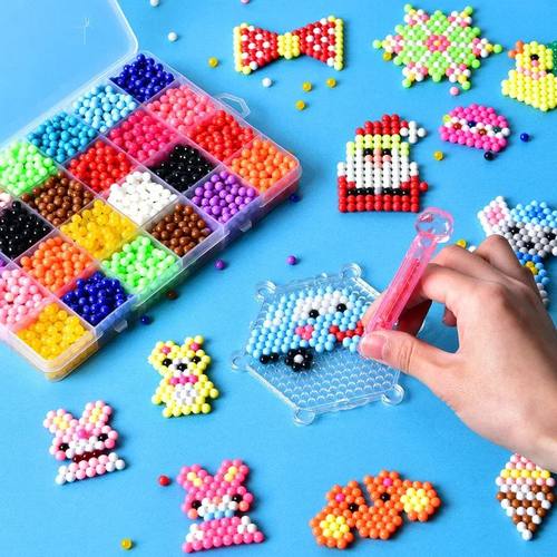 9600pcs Magic Water Sticky Beads Toys DIY Handmade Bead Toy
