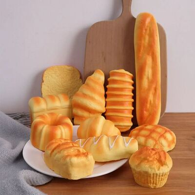 Stch Squeezing Simulation Bread Squeeze Toy Toast Cake Fake