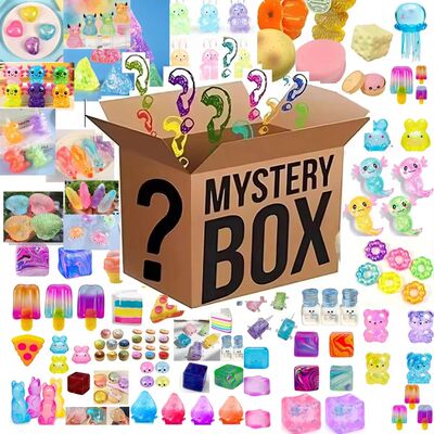 Mystery Box Squishy Fidget Toy Set Surprise Pack with Multip