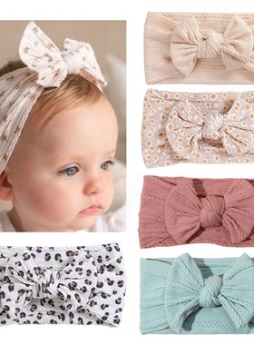 1pcs Bow Baby Head Band for Children Print Baby Headbands bo