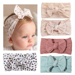 Head Band Headbands Bow Print Baby Children 1pcs for