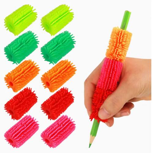 5PCS TPR Pen Grip Practise Pen Aid Writing Gripper Posture C