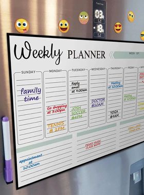 A3 Size Magnetic Monthly Weekly Planner Calendar Table Dry E