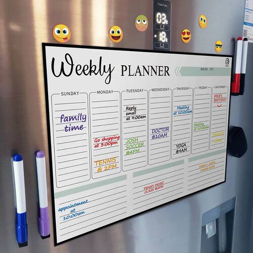 A3 Size Magnetic Monthly Weekly Planner Calendar Table Dry E
