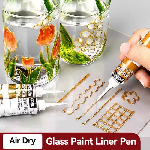 PEBEO Glass Acrylic Paint Outliner 20ML Waterproof Acrylic P