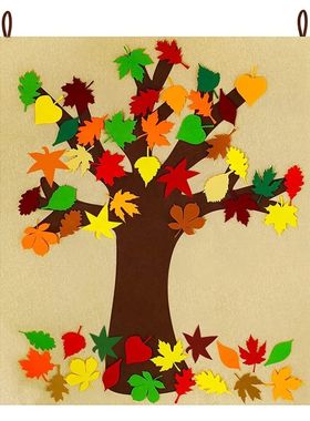 Thanksgiving Felt Fall e Craft Kit Thicken Hanging Montessor