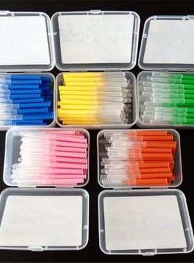 60Pcs 0.6-1.5mm Interdental Brushes Health Care Tooth Push-P