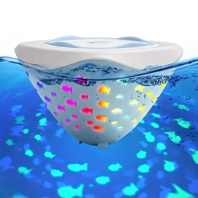 1pc LED Floating Fish Projection Bath Toy - Vibrant Multicol