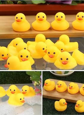 5pcs Rubber Duck Bath Toys Yellow Mini Ducks Float Duck Baby