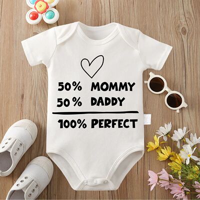 100% Cotton Onesie Cloths We Are Happy Family Exquisite Prin