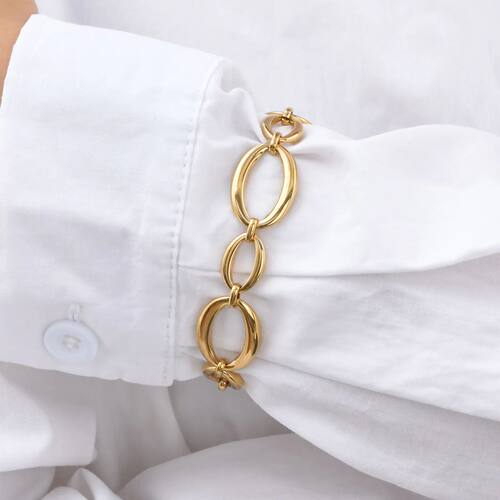 Distinctive Elliptical Bracelet for Women,Hand-made Chain St