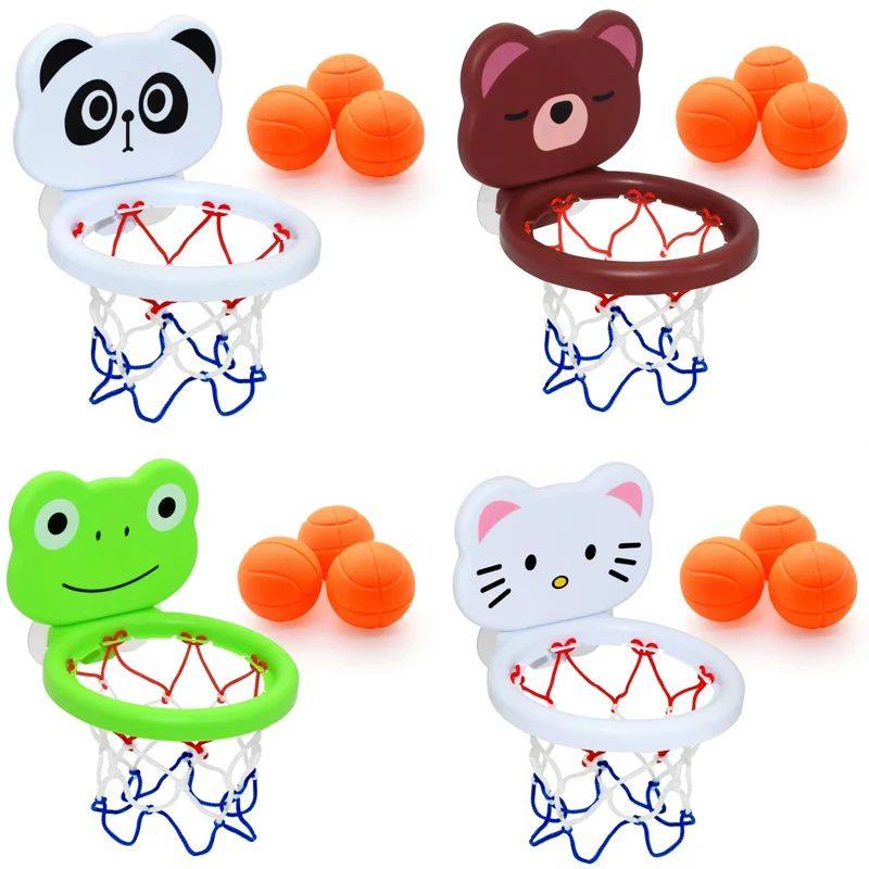 Toddler Animal Themed indoor Basketball Frame Kids Bath Toys