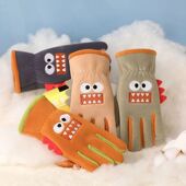 Kids Glove Plush Outdoor Winter Ski Gloves Riding Waterproof