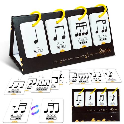 72PCS Music Enlightenment Learning Cards Note Instrument Rhy