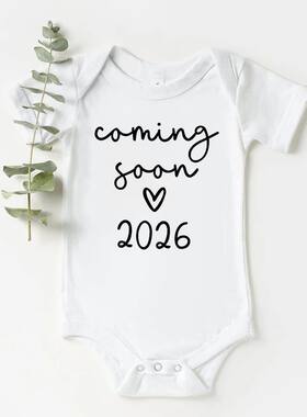 Coming Soon 2026 Baby Announcement Clothes born Baby Bodysui
