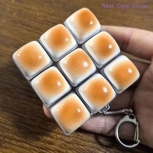1PC Caramel Bread Keyboard Sss Relief Button Light Keycap Ba