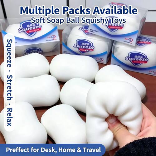 Soap Ball Squishy Stress Ball Filled Soft Squeeze Fidget Toy