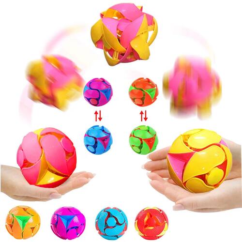 Magic Color-changing Ball Toy Hand Throwing Telescopic Balls