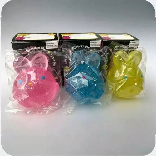 NeeDoh Jelly Hops Coelho Squishy Anti-Estresse Bola Gel Maci