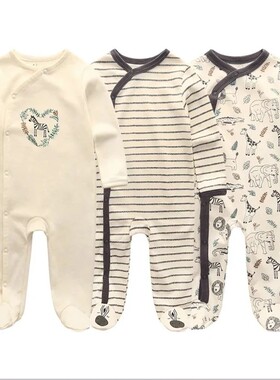 Unisex Baby Organic Cotton Snap Footed Sleep and Play Pajama