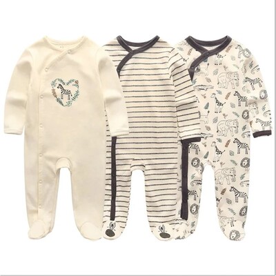 Unisex Baby Organic Cotton Snap Footed Sleep and Play Pajama