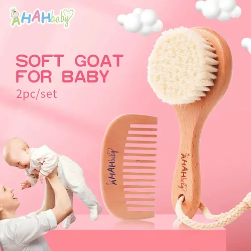 2pcs/Set Baby Hair Brush kids comb Set For Newborn Infant He